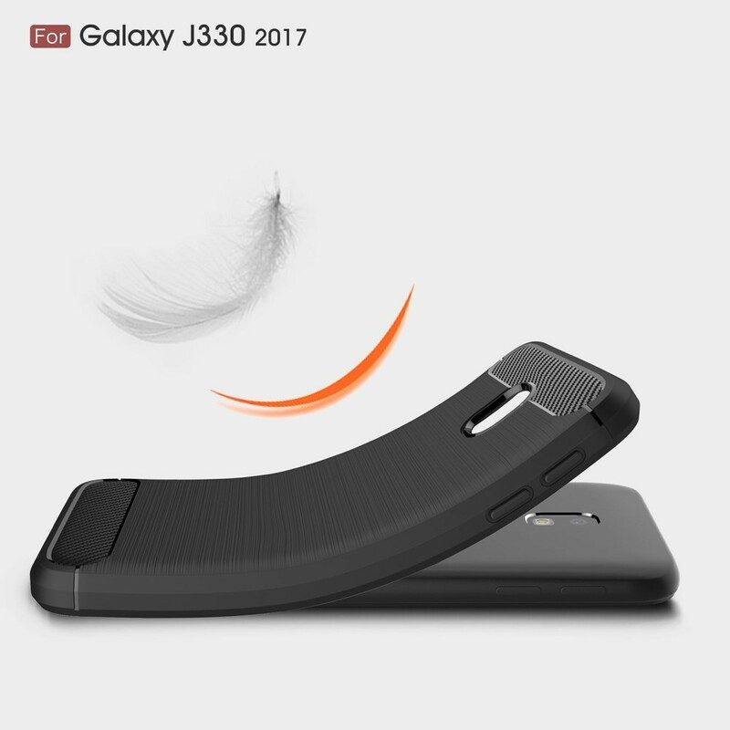 Skal För Samsung Galaxy J3 2017 Borstad Kolfiber