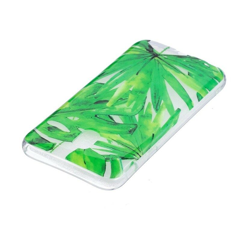 Skal För Samsung Galaxy J3 2017 Transparenta Blad