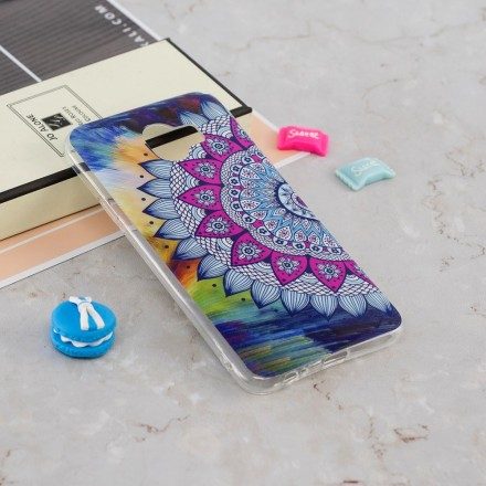 Skal För Samsung Galaxy J6 Fluorescerande Färgglada Mandala