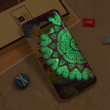 Skal För Samsung Galaxy J6 Fluorescerande Färgglada Mandala