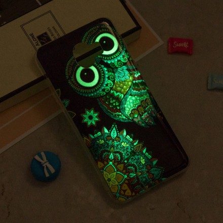 Skal För Samsung Galaxy J6 Fluorescerande Mandalauggla
