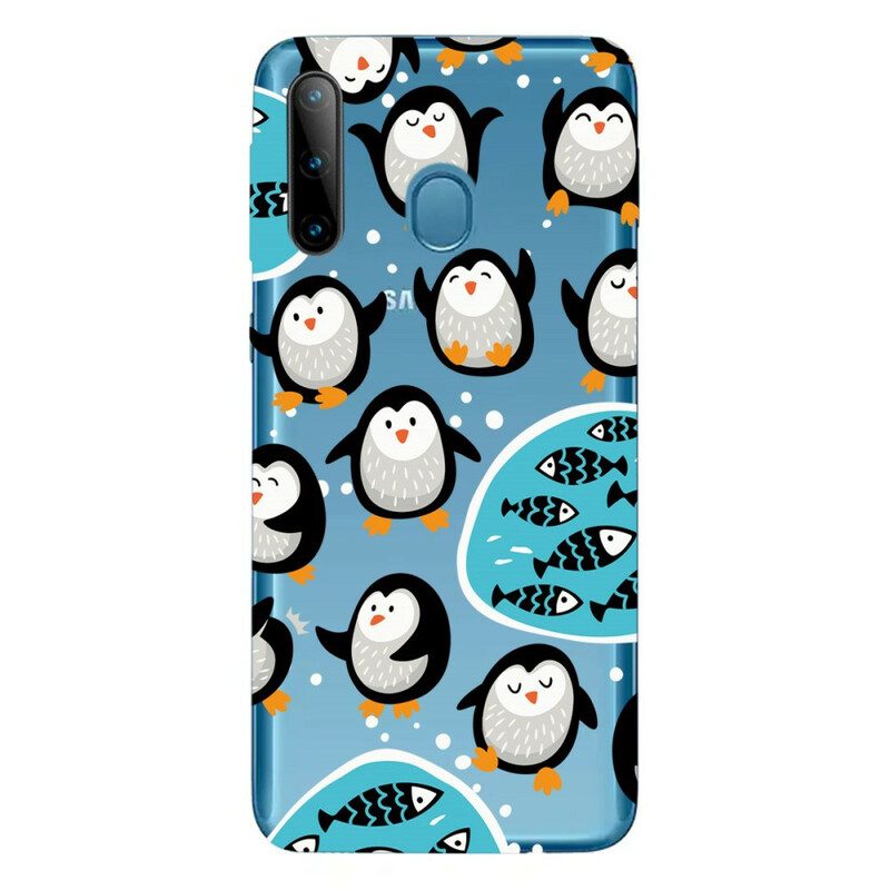 Skal För Samsung Galaxy M11 Pingviner Och Fiskar
