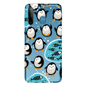 Skal För Samsung Galaxy M11 Pingviner Och Fiskar