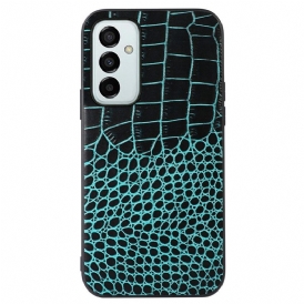 Skal För Samsung Galaxy M23 5G Äkta Crocodile Texture Läder