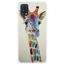 Skal För Samsung Galaxy M31 Färgglad Giraff
