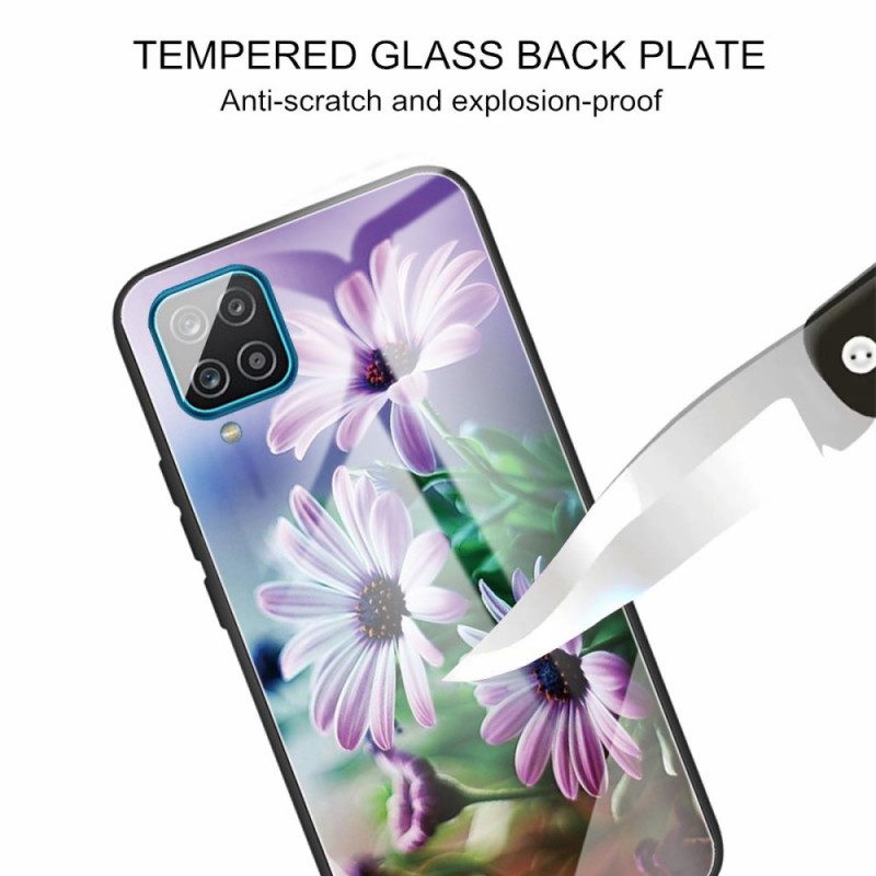 Skal För Samsung Galaxy M32 Härdat Glasblommor