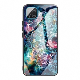 Skal För Samsung Galaxy M32 Mandala I Härdat Glas