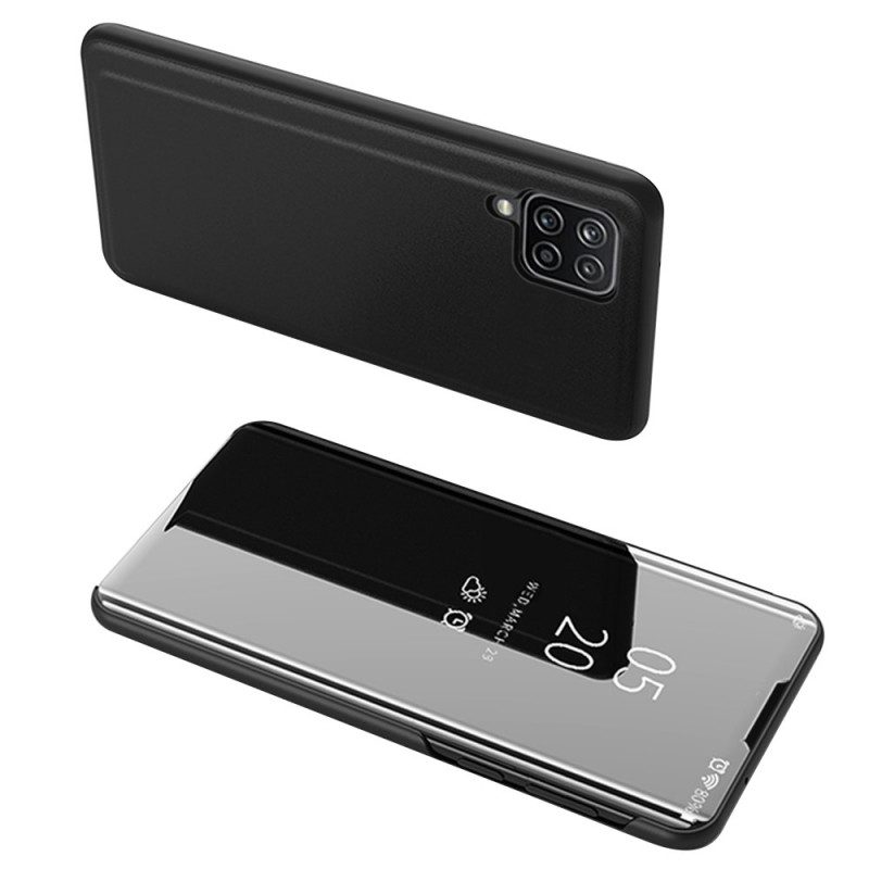 Skal För Samsung Galaxy M32 Spegel Och Konstläder