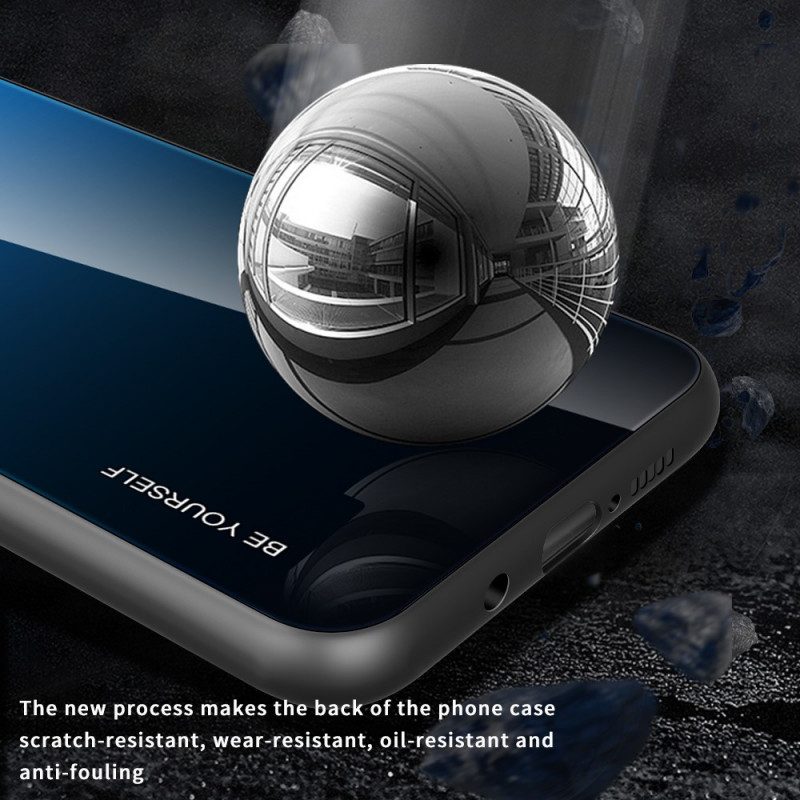 Skal För Samsung Galaxy M32 Var Dig Själv Härdat Glas