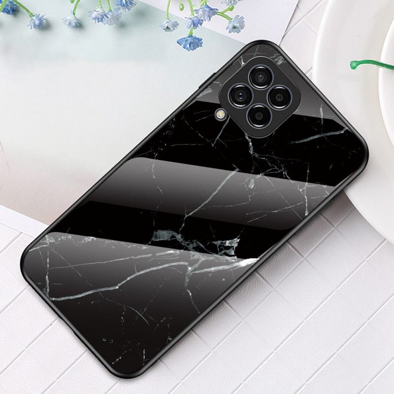 Skal För Samsung Galaxy M33 5G Marmor Härdat Glas