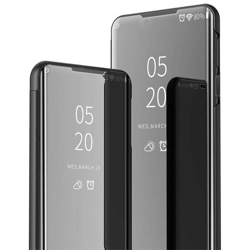 Skal För Samsung Galaxy M51 Spegel Och Konstläder