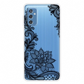 Skal För Samsung Galaxy M52 5G Broderade Blommor