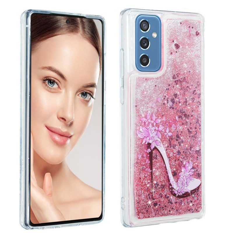 Skal För Samsung Galaxy M52 5G Glittrande Paljetter