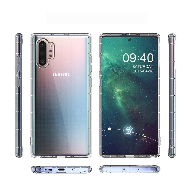 Skal För Samsung Galaxy Note 10 Plus Förstärkt Transparent