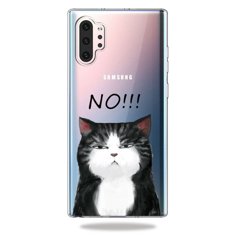 Skal För Samsung Galaxy Note 10 Plus Katten Som Säger Nej