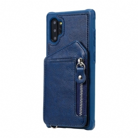 Skal För Samsung Galaxy Note 10 Plus Plånboksfodral Zip-plånbok