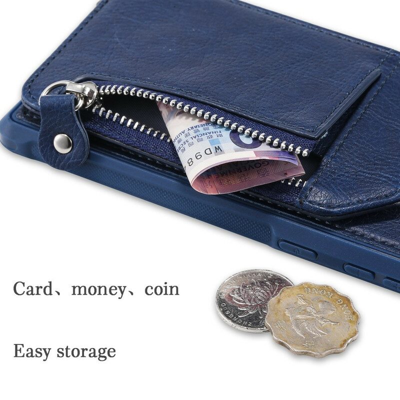 Skal För Samsung Galaxy Note 10 Plus Plånboksfodral Zip-plånbok