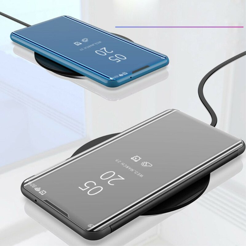 Skal För Samsung Galaxy Note 10 Spegel Och Konstläder