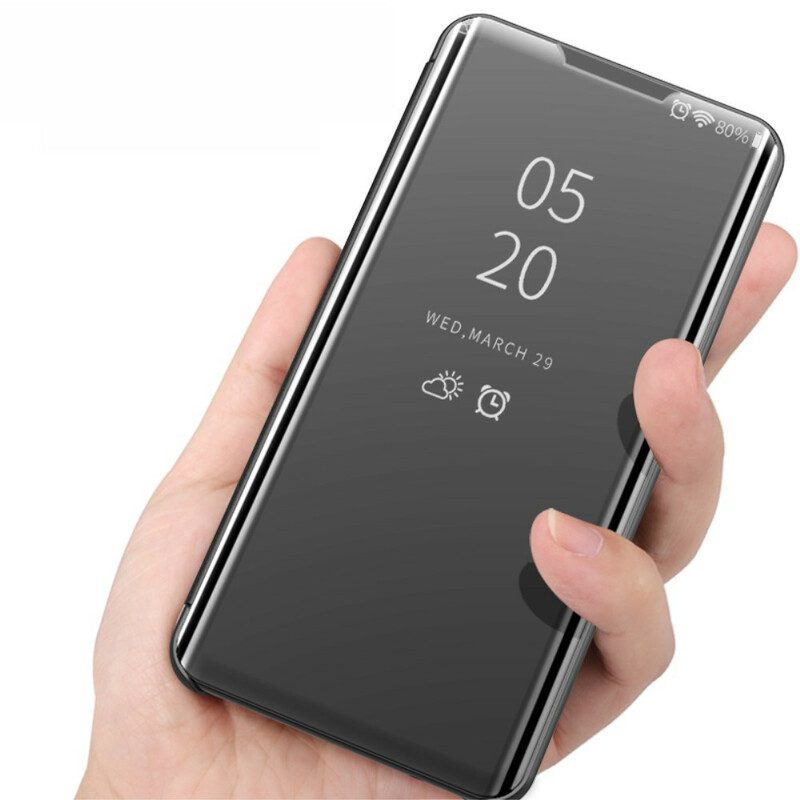 Skal För Samsung Galaxy Note 10 Spegel Och Konstläder