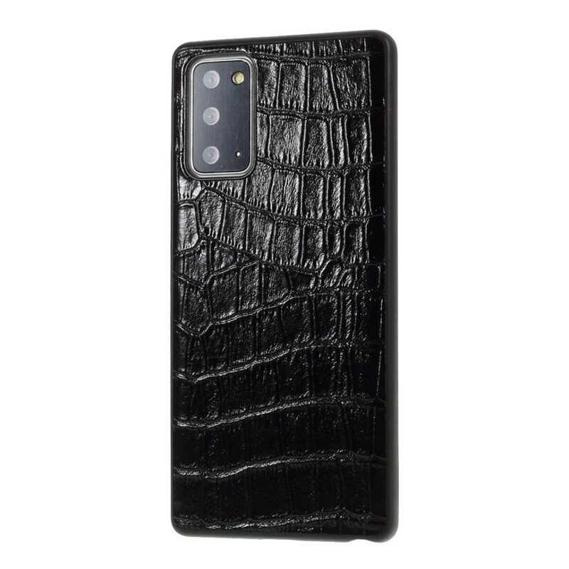 Skal För Samsung Galaxy Note 20 Äkta Crocodile Texture Läder