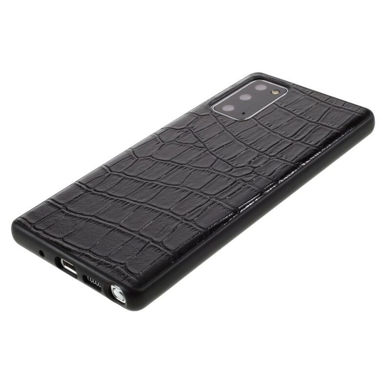 Skal För Samsung Galaxy Note 20 Äkta Crocodile Texture Läder