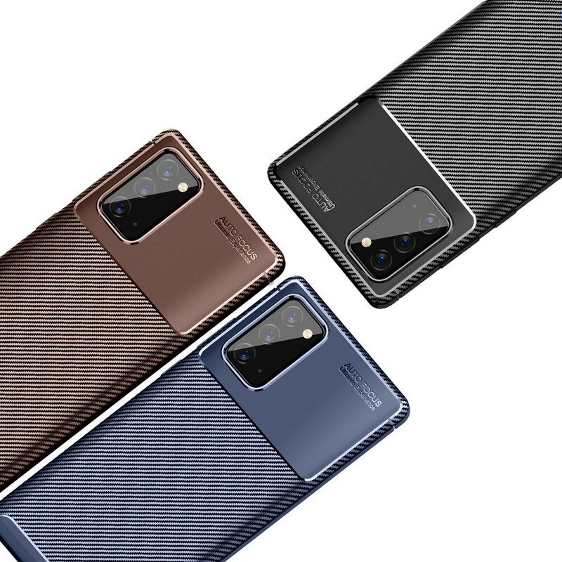 Skal För Samsung Galaxy Note 20 Flexibel Kolfiberstruktur