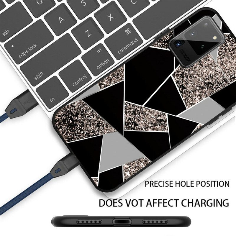Skal För Samsung Galaxy Note 20 Stiliserad Marmor