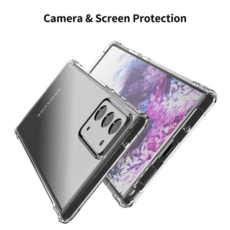 Skal För Samsung Galaxy Note 20 Transparenta Leeu Skyddskuddar