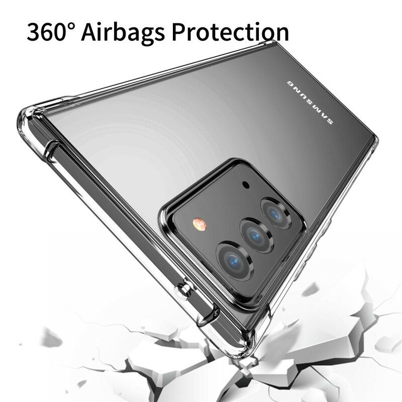 Skal För Samsung Galaxy Note 20 Transparenta Leeu Skyddskuddar