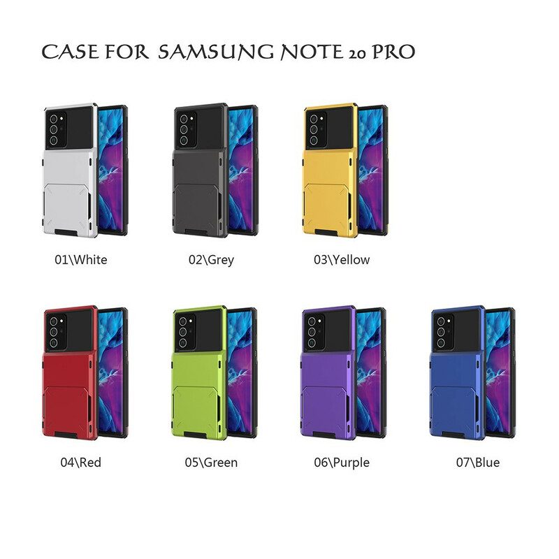 Skal För Samsung Galaxy Note 20 Ultra Fällkortshållare Och Stativ