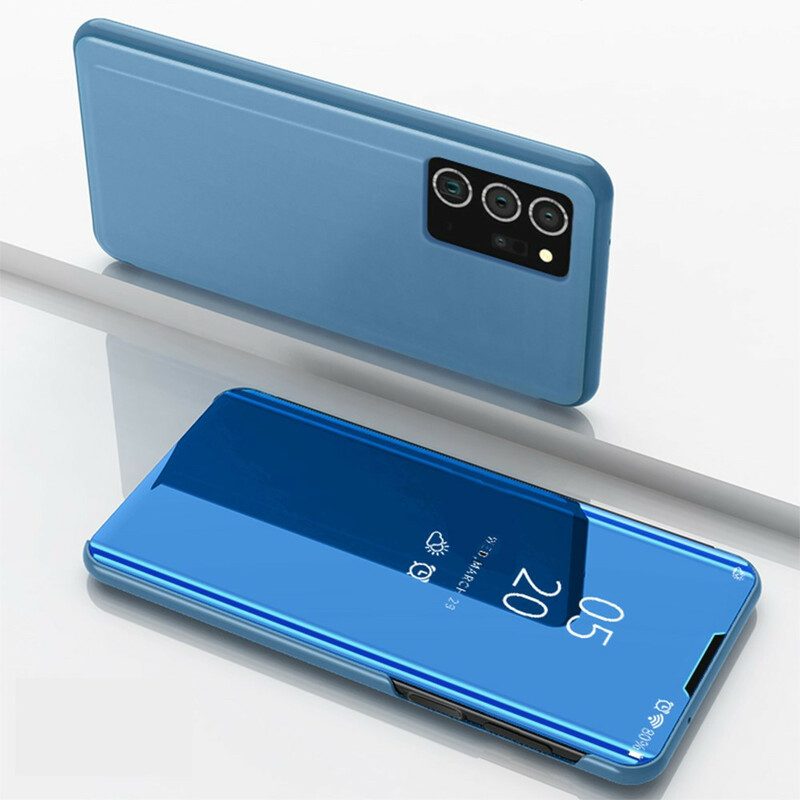Skal För Samsung Galaxy Note 20 Ultra Spegel Och Konstläder