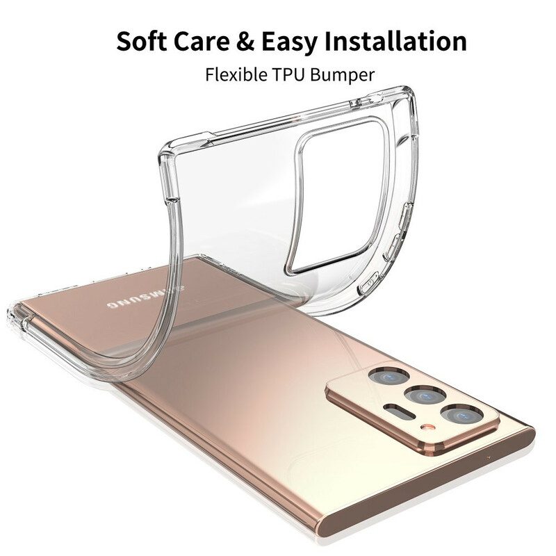 Skal För Samsung Galaxy Note 20 Ultra Transparenta Leeu-kuddar