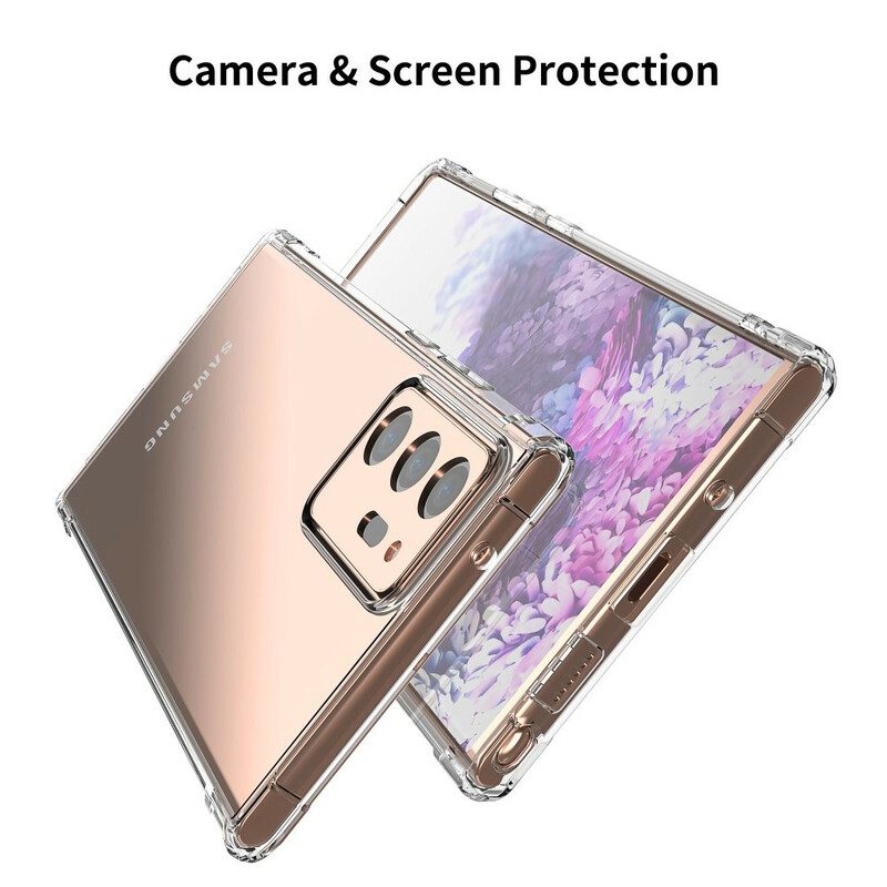Skal För Samsung Galaxy Note 20 Ultra Transparenta Leeu-kuddar