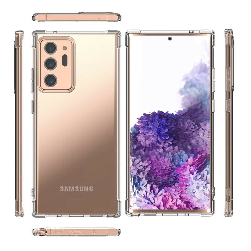 Skal För Samsung Galaxy Note 20 Ultra Transparenta Leeu-kuddar