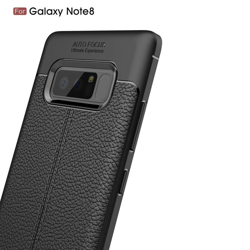 Skal För Samsung Galaxy Note 8 Double Line Litchi Lädereffekt