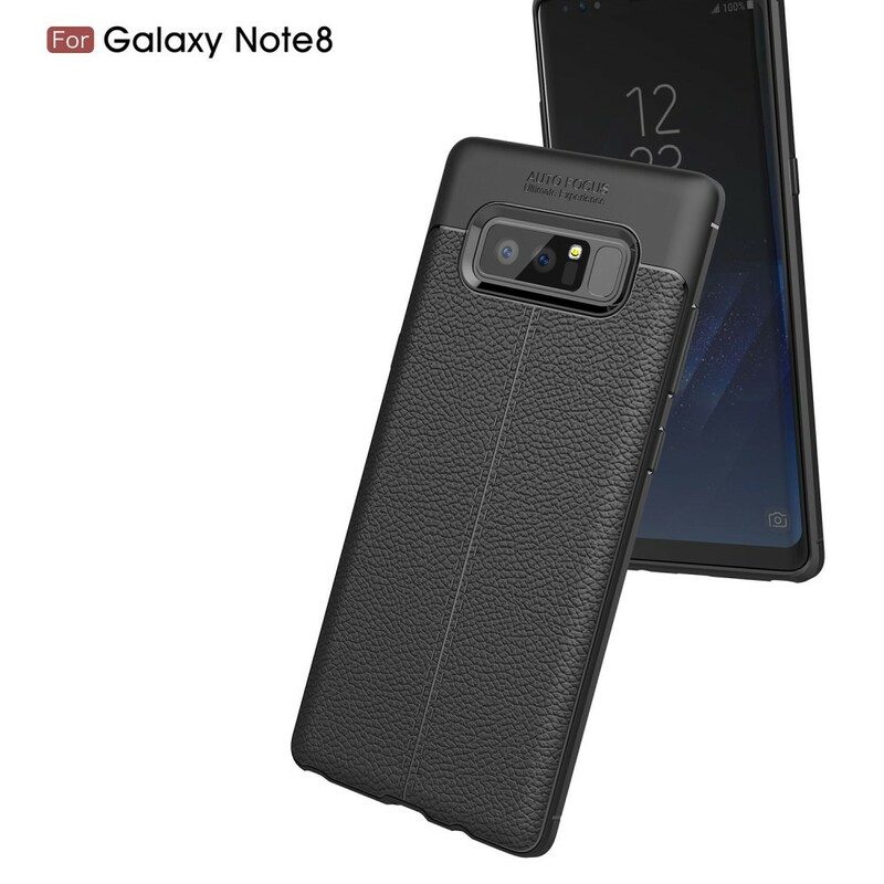 Skal För Samsung Galaxy Note 8 Double Line Litchi Lädereffekt