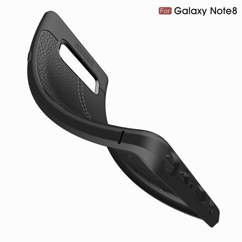 Skal För Samsung Galaxy Note 8 Double Line Litchi Lädereffekt