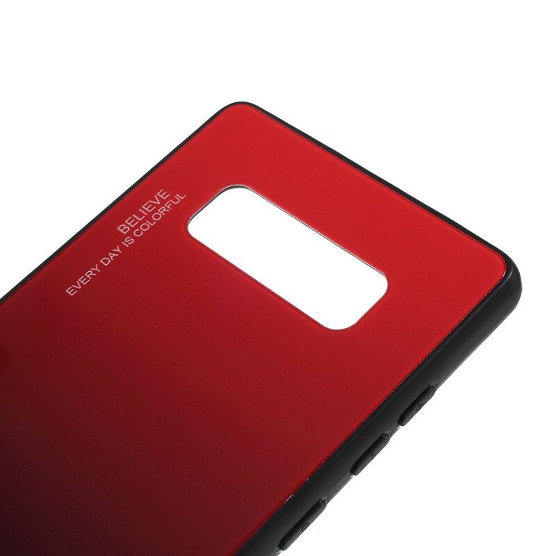Skal För Samsung Galaxy Note 8 Var Dig Själv Härdat Glas