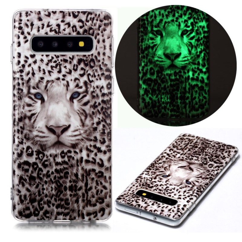 Skal För Samsung Galaxy S10 Fluorescerande Leopard