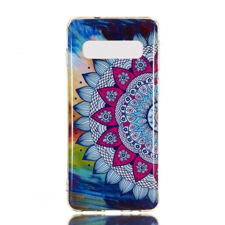 Skal För Samsung Galaxy S10 Fluorescerande Mandala