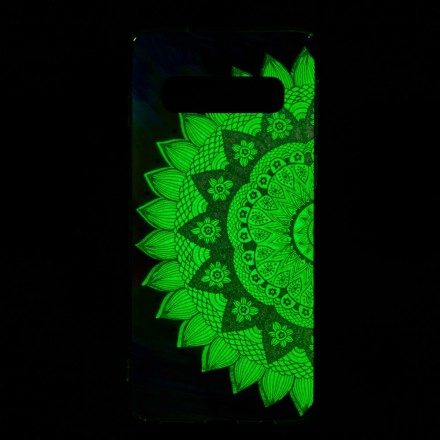 Skal För Samsung Galaxy S10 Fluorescerande Mandala