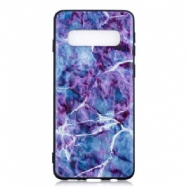 Skal För Samsung Galaxy S10 Lila Marmor