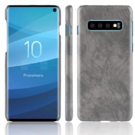 Skal För Samsung Galaxy S10 Litchi-lädereffekt