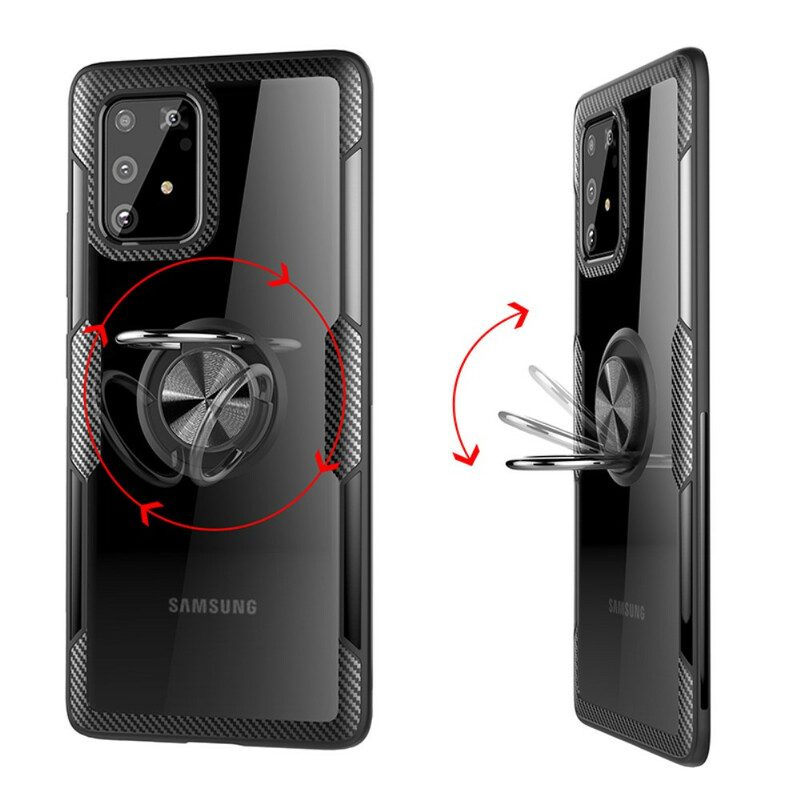 Skal För Samsung Galaxy S10 Lite Kolfibermetallring