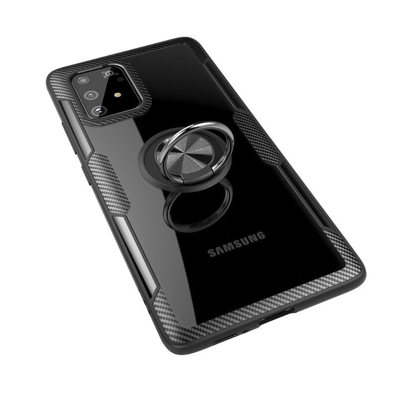Skal För Samsung Galaxy S10 Lite Kolfibermetallring