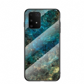 Skal För Samsung Galaxy S10 Lite Premium Färger Härdat Glas