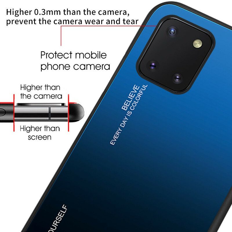 Skal För Samsung Galaxy S10 Lite Var Dig Själv Härdat Glas