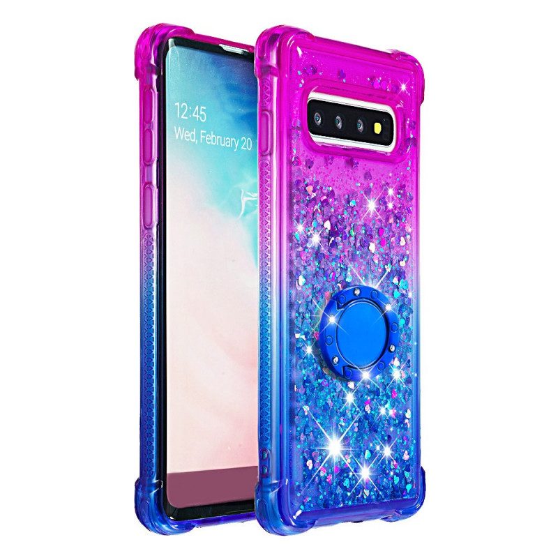 Skal För Samsung Galaxy S10 Paljettring-stöd