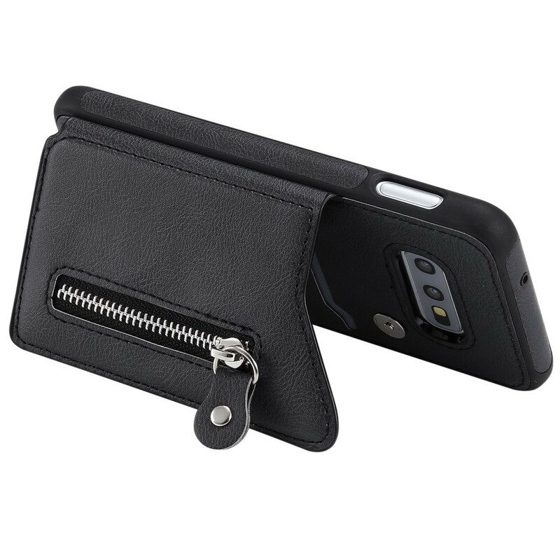Skal För Samsung Galaxy S10e Plånboksfodral Hands Free Support Wallet