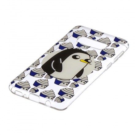 Skal För Samsung Galaxy S10e Transparenta Pingviner